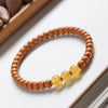 Buddha Tibet Olive Pit Bracelet - Nature-Inspired Accent Series