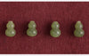Hetian-Jade-Kürbis-Armband – Roter Faden mit Zinnober-Glücksperle