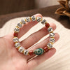 Buddha Tibet White Yak Bone Dzi Guardian Bracelet