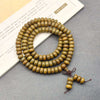 Argentine Green Sandalwood Mala Bracelet — 108-Bead Wood Mala for Daily Practice & Calm Buddha Tibet
