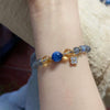 Moonstone & Kyanite Natural Crystal Bead Bracelet — 6–7mm Single Strand Buddha Tibet