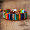 Emperor Stone Woven Bracelet — Hand-Braided Color, Made to Fit