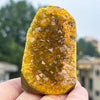 Natural Citrine Crystal Cluster — Raw Yellow Geode for Home Display & Energy Cleansing