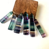Rainbow Fluorite Crystal Tower — Seven-Chakra Stone for Clarity & Inner Focus - Buddha Tibet xd00108