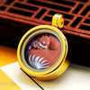 Ghau Box Pendant with Hand-Painted Tsakli Deity — Miniature Tibetan Locket Necklace Buddha Tibet