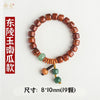 Buddha Tibet Yak Bone Talisman Bracelet - Dzi, Tiger Eye & Dragon