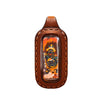 Tibetan Dual-Sided Tsa-Tsa Pendant — Hand-Painted Deity & Guardian Pairs in Leather Casing Buddha Tibet