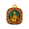 Tibetan Mini Tsa-Tsa Thangka Pendant — Hand-Painted Sacred Icon in Leather Casing Buddha Tibet
