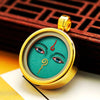 Ghau Box Pendant with Hand-Painted Tsakli Deity — Miniature Tibetan Locket Necklace Buddha Tibet