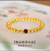 Putuo Mountain Citrine Luck Bracelet — Natural Crystal With Jade & Cinnabar Bead Options