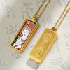 Tibetan Hand-Painted Thangka Pendant — Titanium Steel Frame with Chain, 14 Designs Buddha Tibet