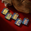 Tibetan Tsa-Tsa Thangka Pendant — Hand-Painted Deity Box Necklace Buddha Tibet