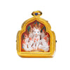 Tibetan Thangka Deity Pendant — Hand-Painted Tsa-Tsa Amulet, Wealth & Protection Figures Buddha Tibet
