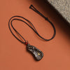 Buddha Tibet Agarwood Faceless Buddha Pendant - Lotus & Sutras