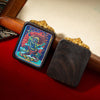 Tibetan Tsa-Tsa Thangka Pendant — Hand-Painted Deity Box Necklace Buddha Tibet