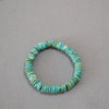 Turquoise Heishi Bracelet - Irregular Beads, Easy Stack