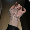 Clear Quartz Peace Buckle Bracelet — Natural Stone Beads for Calm & Protection - Buddha Tibet