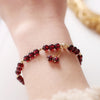 Garnet Beaded Bracelet — Deep Red, Steady Devotion