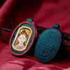 Tibetan Hand-Painted Thangka Pendant in Leather Ghau Box — 20 Sacred Figure Designs Buddha Tibet