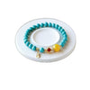 Turquoise Flat Bead Bracelet - Clean Color, Easy Stack