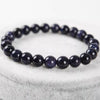 Blue Sandstone Bracelet — Polished Natural Stone Beads
