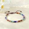 7 Chakra Adjustable Bracelet — Flat Beads That Move With You