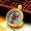 Ghau Box Pendant with Hand-Painted Tsakli Deity — Miniature Tibetan Locket Necklace Buddha Tibet