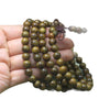 Argentine Green Sandalwood Mala Bracelet — 108-Bead Wood Mala for Daily Practice & Calm Buddha Tibet
