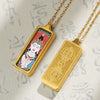 Tibetan Hand-Painted Thangka Pendant — Titanium Steel Frame with Chain, 14 Designs Buddha Tibet