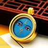 Ghau Box Pendant with Hand-Painted Tsakli Deity — Miniature Tibetan Locket Necklace Buddha Tibet