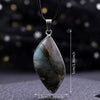Buddha Tibet Labradorite Leaf Pendant - Clarity & Protection