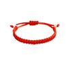 Red Rope Lucky Bracelet — Handwoven Flat Knot & Vajra Knot Cord for Luck & Protection - Black — Vajra KnotBuddha Tibet