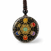 Orgonite Necklace - Metatron's Cube Multi-Crystal Pendant for Health & Harmony Buddha Tibet