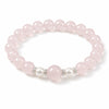 Pink Crystal Peach Blossom Bracelet — Chinese-Style Charm Strand for Love & Good Fortune Buddha Tibet