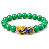 Pixiu Bracelet - Green Jade Color Changing Pixiu Buddha Tibet