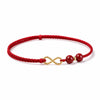 Red Rope Cinnabar Bead Bracelet — Knotted Lucky Charm for Prosperity & Protection Buddha Tibet