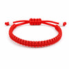 Red Rope Lucky Bracelet — Handwoven Flat Knot & Vajra Knot Cord for Luck & Protection Buddha Tibet