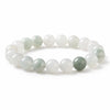 Tianshan Green Jade Bead Bracelet — 8mm Natural Stone for Calm & Balance Buddha Tibet