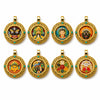Tibetan Ghau Pendant — Hand-Painted Deity Tsakli in Filigree Brass Buddha Tibet