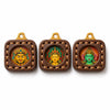Tibetan Mini Tsa-Tsa Thangka Pendant — Hand-Painted Sacred Icon in Leather Casing Buddha Tibet