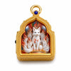 Tibetan Thangka Deity Pendant — Hand-Painted Tsa-Tsa Amulet, Wealth & Protection Figures Buddha Tibet