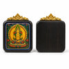 Tibetan Tsa-Tsa Thangka Pendant — Hand-Painted Deity Box Necklace Buddha Tibet