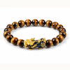Tiger Eye Pixiu Bracelet — Color-Changing Feng Shui Charm for Wealth & Protection Buddha Tibet
