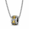 Titanium Steel Buddhist Mantra Necklace - Six True Words Om Mani Padme Hum Pendant for Peace & Protection Buddha Tibet