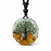 Tree of Life Necklace - Orgonite & Green Aventurine Buddha Tibet