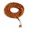 Aged Peach Wood 108-Bead Mala Bracelet — Traditional Wood Prayer Beads for Protection & Daily Practice - Aged Peach Wood 10mm × 108Buddha Tibet