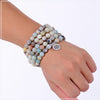 Amazonite 108 Mala Beads — Tibetan Prayer Beads with Lotus Pendant for Meditation & Mindfulness - Buddha Tibet xd00124