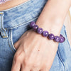 Amethyst Bracelet - Calm, Stress Relief - Buddha Tibet xd00021