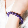 Amethyst Bracelet - Calm, Stress Relief - Buddha Tibet xd00021