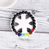 Amethyst & Tiger Eye 7 Chakra Bracelet — Full Spectrum Stone Stack - Buddha Tibet xd00070